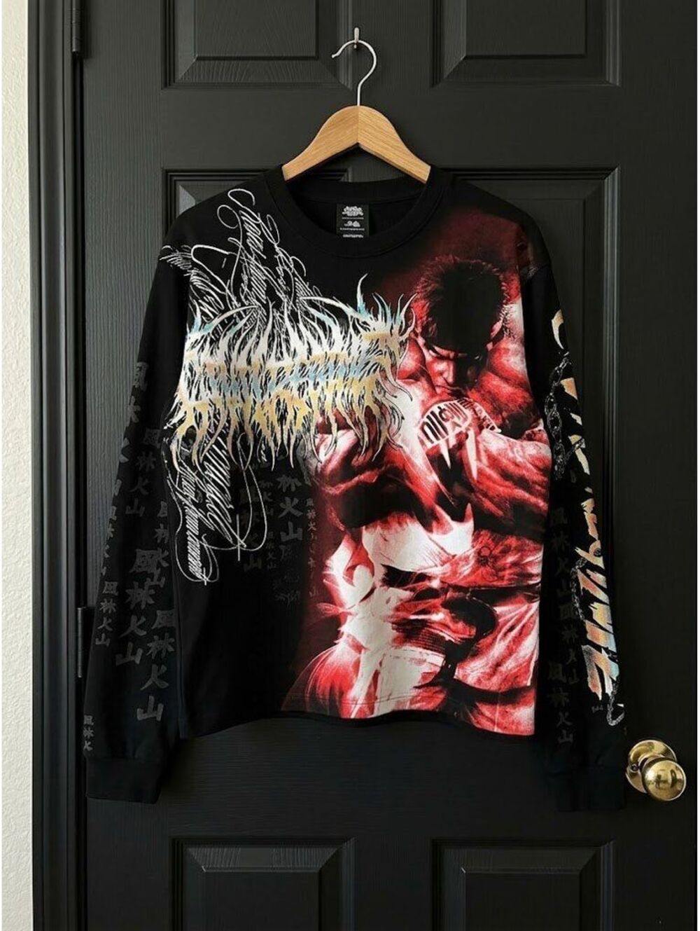 Civil Regime × Discipline Over Chaos L/S Tee in Black (S)